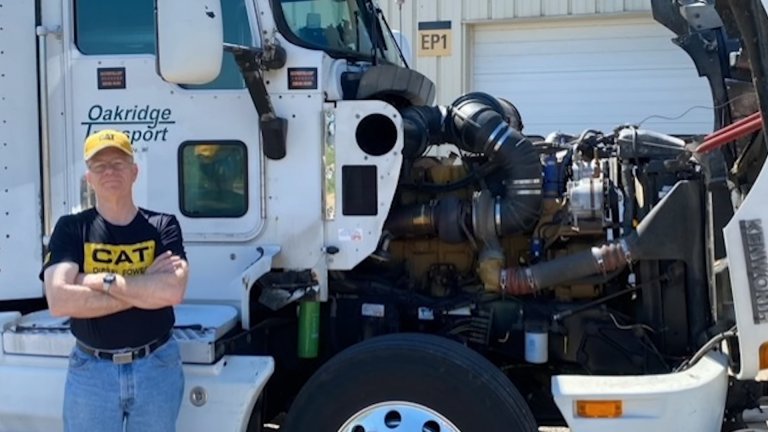 Alan Kitzhaber with his truck